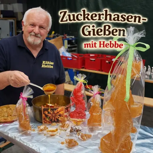 Zuckerhasen-Gießen mit Hebbe im Bürgerforum Buchhalde
